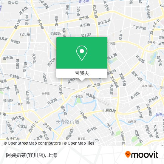 阿姨奶茶(宜川店)地图