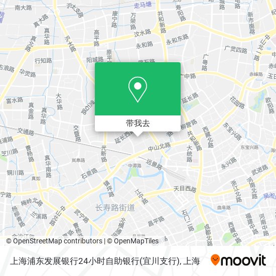 上海浦东发展银行24小时自助银行(宜川支行)地图