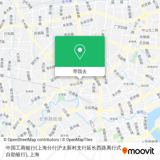 中国工商银行(上海分行沪太新村支行延长西路离行式自助银行)地图