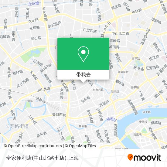 全家便利店(中山北路七店)地图