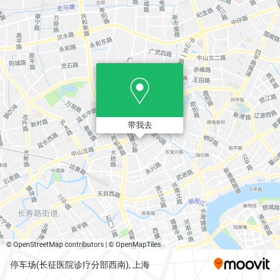 停车场(长征医院诊疗分部西南)地图