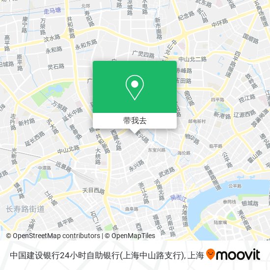 中国建设银行24小时自助银行(上海中山路支行)地图