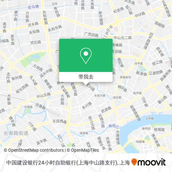 中国建设银行24小时自助银行(上海中山路支行)地图