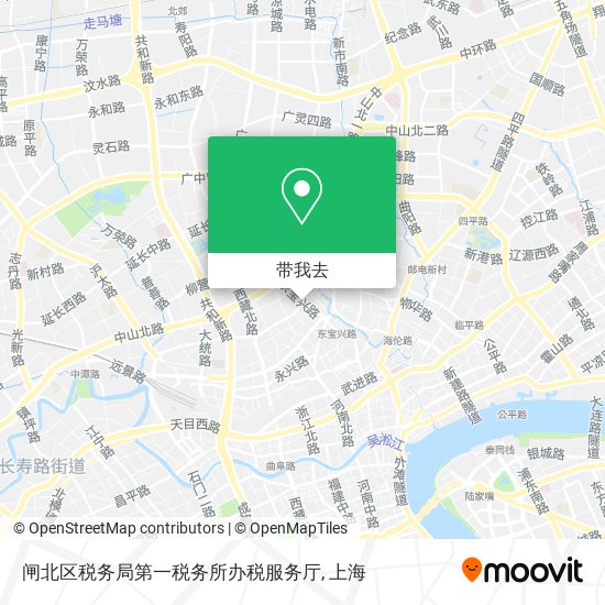 闸北区税务局第一税务所办税服务厅地图