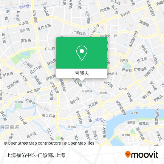上海福佑中医-门诊部地图