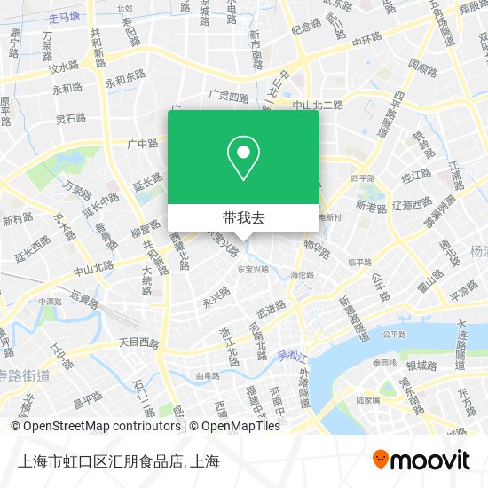 上海市虹口区汇朋食品店地图