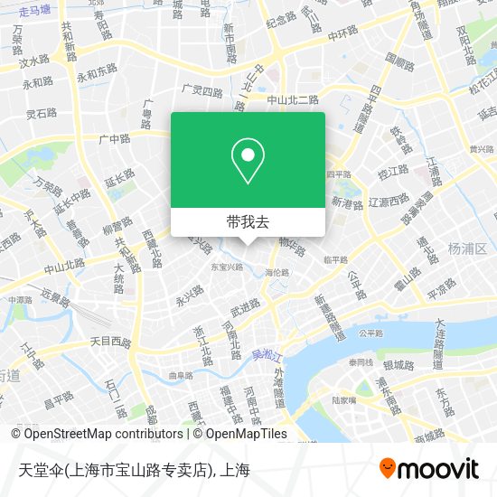 天堂伞(上海市宝山路专卖店)地图