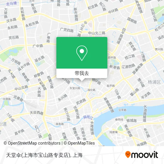 天堂伞(上海市宝山路专卖店)地图