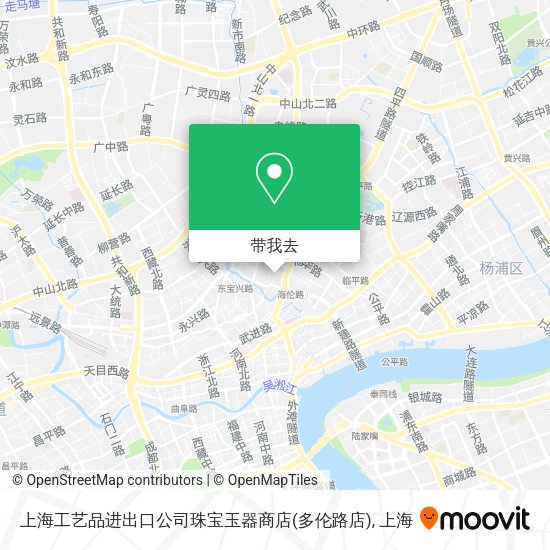 上海工艺品进出口公司珠宝玉器商店(多伦路店)地图