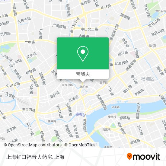 上海虹口福音大药房地图