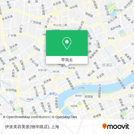 伊派美容美发(物华路店)地图