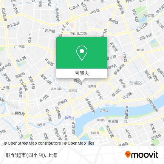 联华超市(四平店)地图