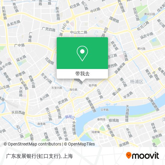 广东发展银行(虹口支行)地图