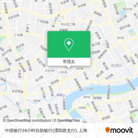 中国银行24小时自助银行(溧阳路支行)地图