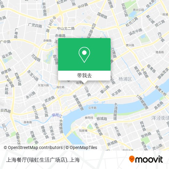 上海餐厅(瑞虹生活广场店)地图