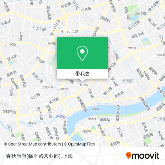 春秋旅游(临平路营业部)地图
