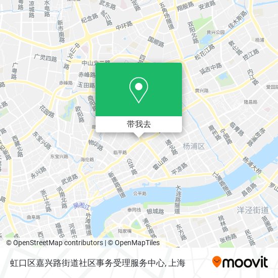 虹口区嘉兴路街道社区事务受理服务中心地图