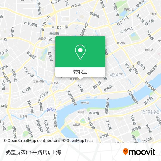 奶盖贡茶(临平路店)地图