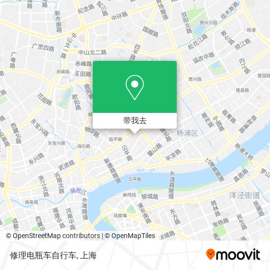 修理电瓶车自行车地图