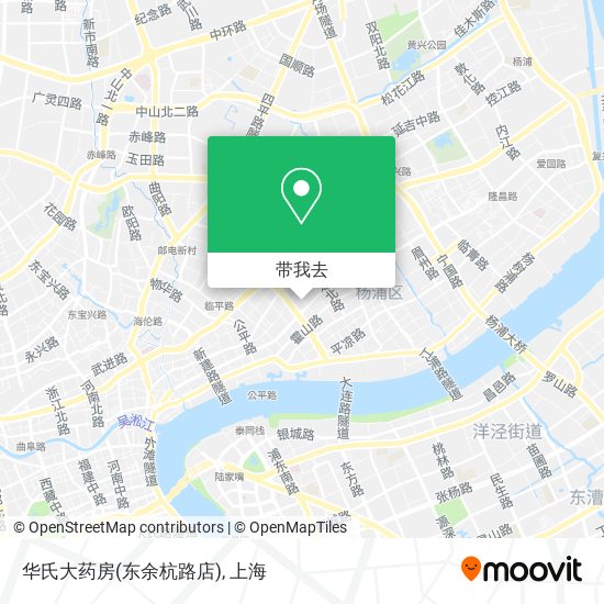 华氏大药房(东余杭路店)地图