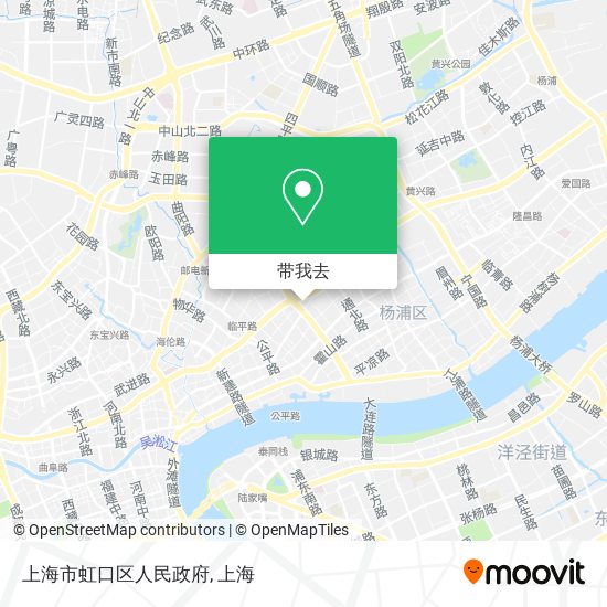 上海市虹口区人民政府地图