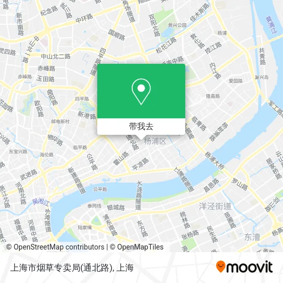 上海市烟草专卖局(通北路)地图