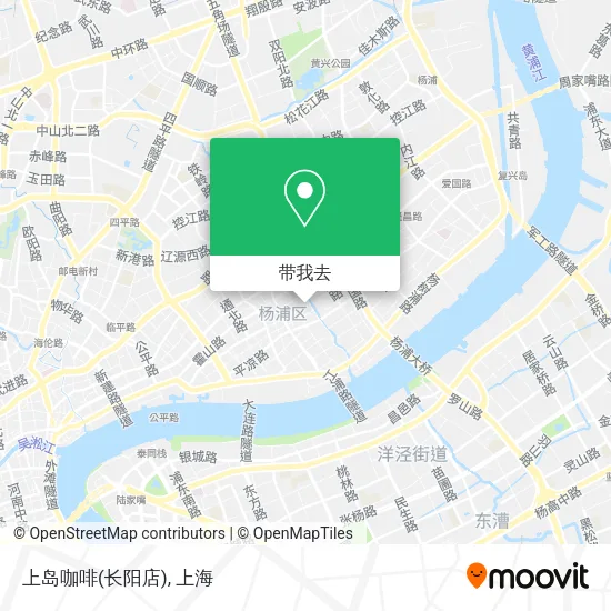上岛咖啡(长阳店)地图