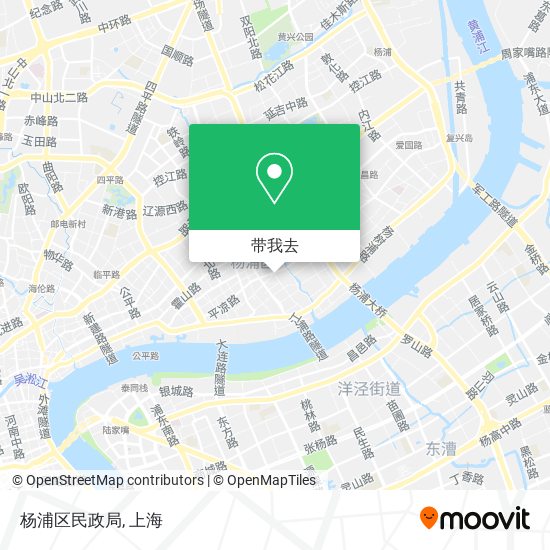 杨浦区民政局地图