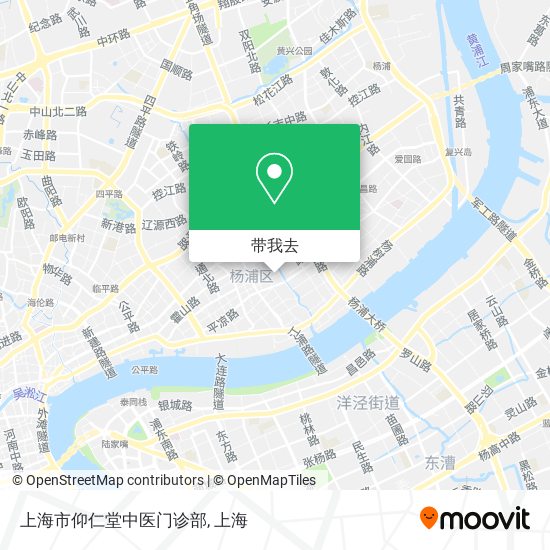 上海市仰仁堂中医门诊部地图