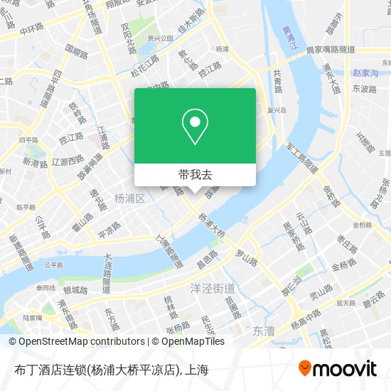布丁酒店连锁(杨浦大桥平凉店)地图