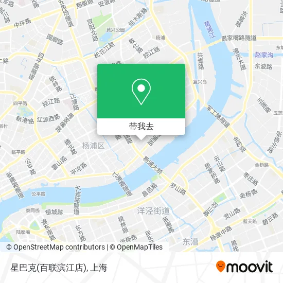 星巴克(百联滨江店)地图
