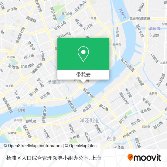 杨浦区人口综合管理领导小组办公室地图
