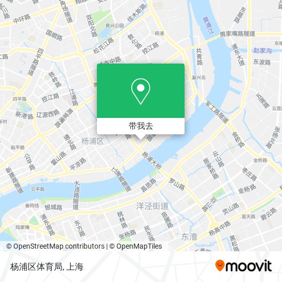 杨浦区体育局地图