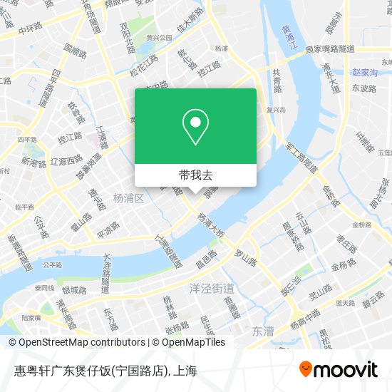 惠粤轩广东煲仔饭(宁国路店)地图