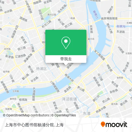 上海市中心图书馆杨浦分馆地图