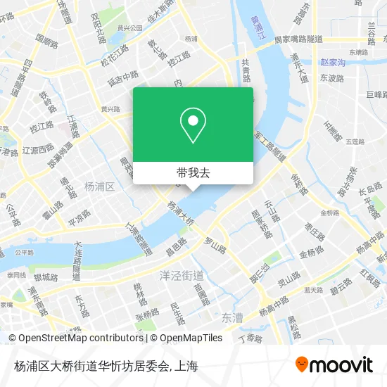 杨浦区大桥街道华忻坊居委会地图