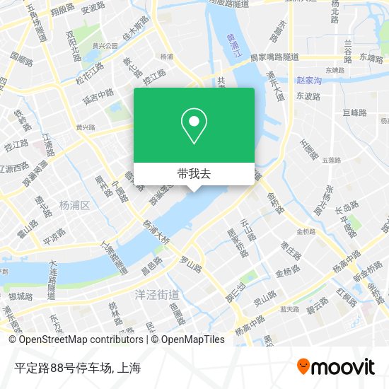 平定路88号停车场地图