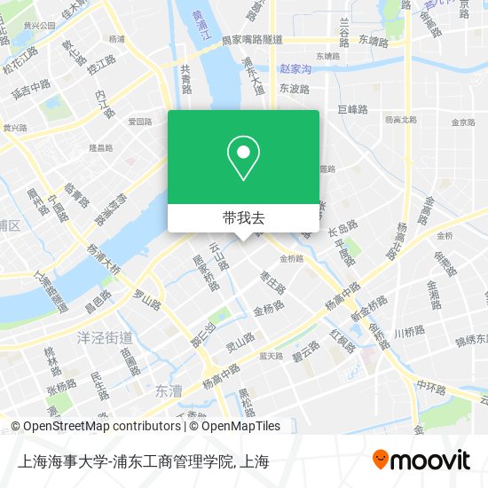 上海海事大学-浦东工商管理学院地图