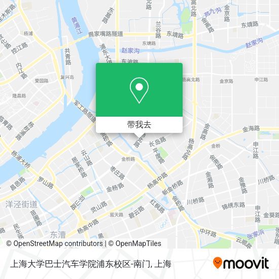 上海大学巴士汽车学院浦东校区-南门地图