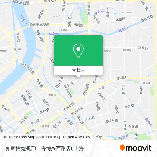 如家快捷酒店(上海博兴西路店)地图