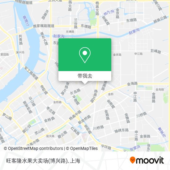 旺客隆水果大卖场(博兴路)地图