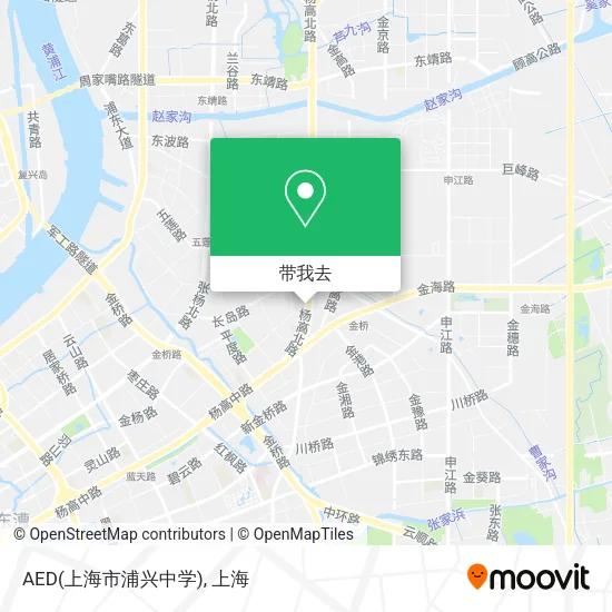 AED(上海市浦兴中学)地图