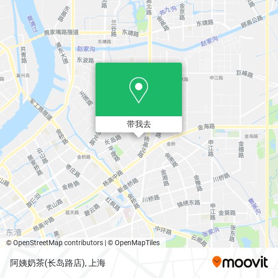 阿姨奶茶(长岛路店)地图