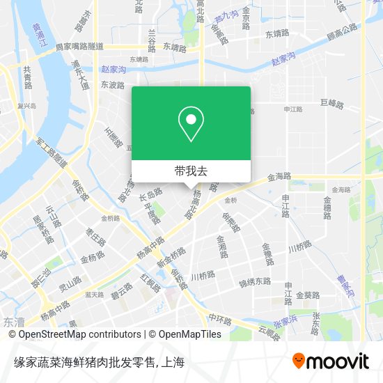 缘家蔬菜海鲜猪肉批发零售地图