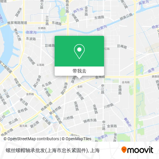 螺丝螺帽轴承批发(上海市忠长紧固件)地图