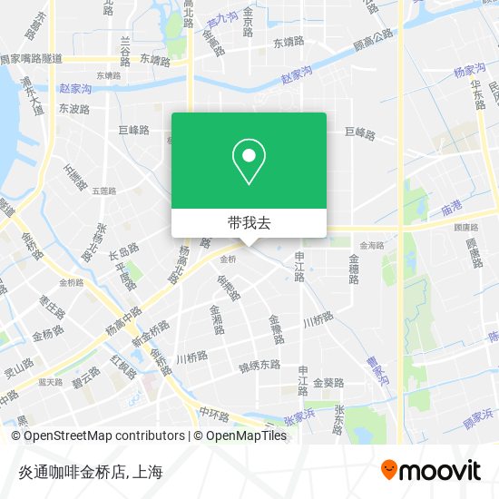 炎通咖啡金桥店地图