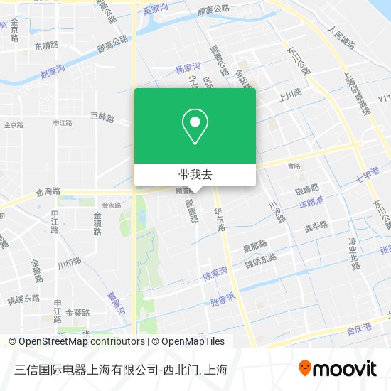 三信国际电器上海有限公司-西北门地图