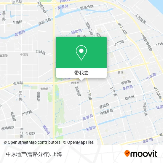 中原地产(曹路分行)地图