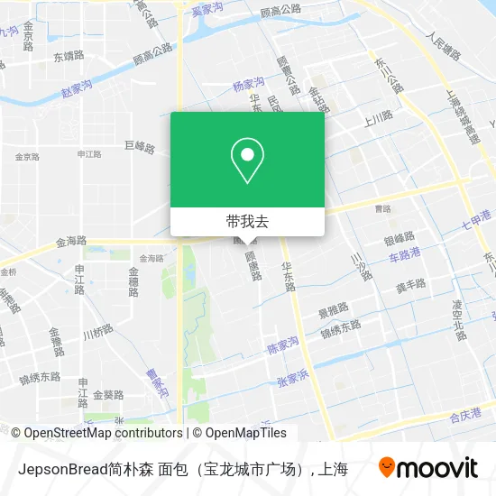 JepsonBread简朴森 面包（宝龙城市广场）地图