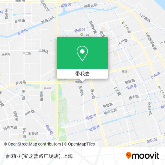 萨莉亚(宝龙曹路广场店)地图
